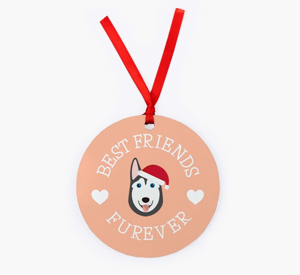 'Best Friends Furever' - Personalized {breedFullName} Christmas Decoration