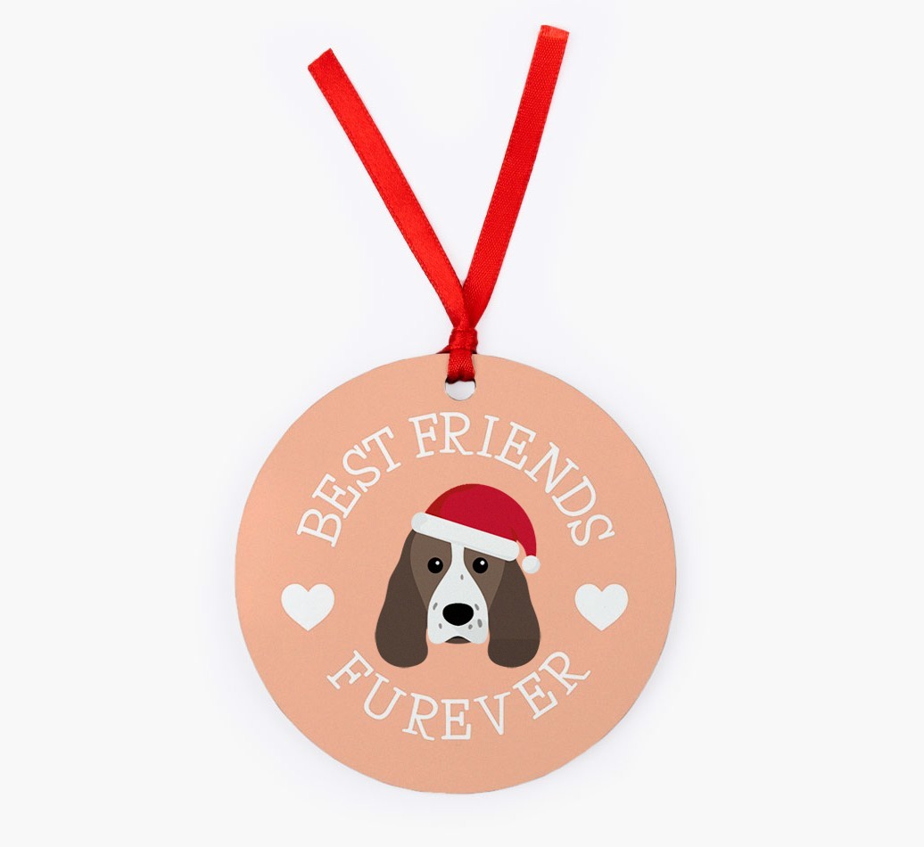'Best Friends Furever' - Personalized {breedFullName} Christmas Decoration