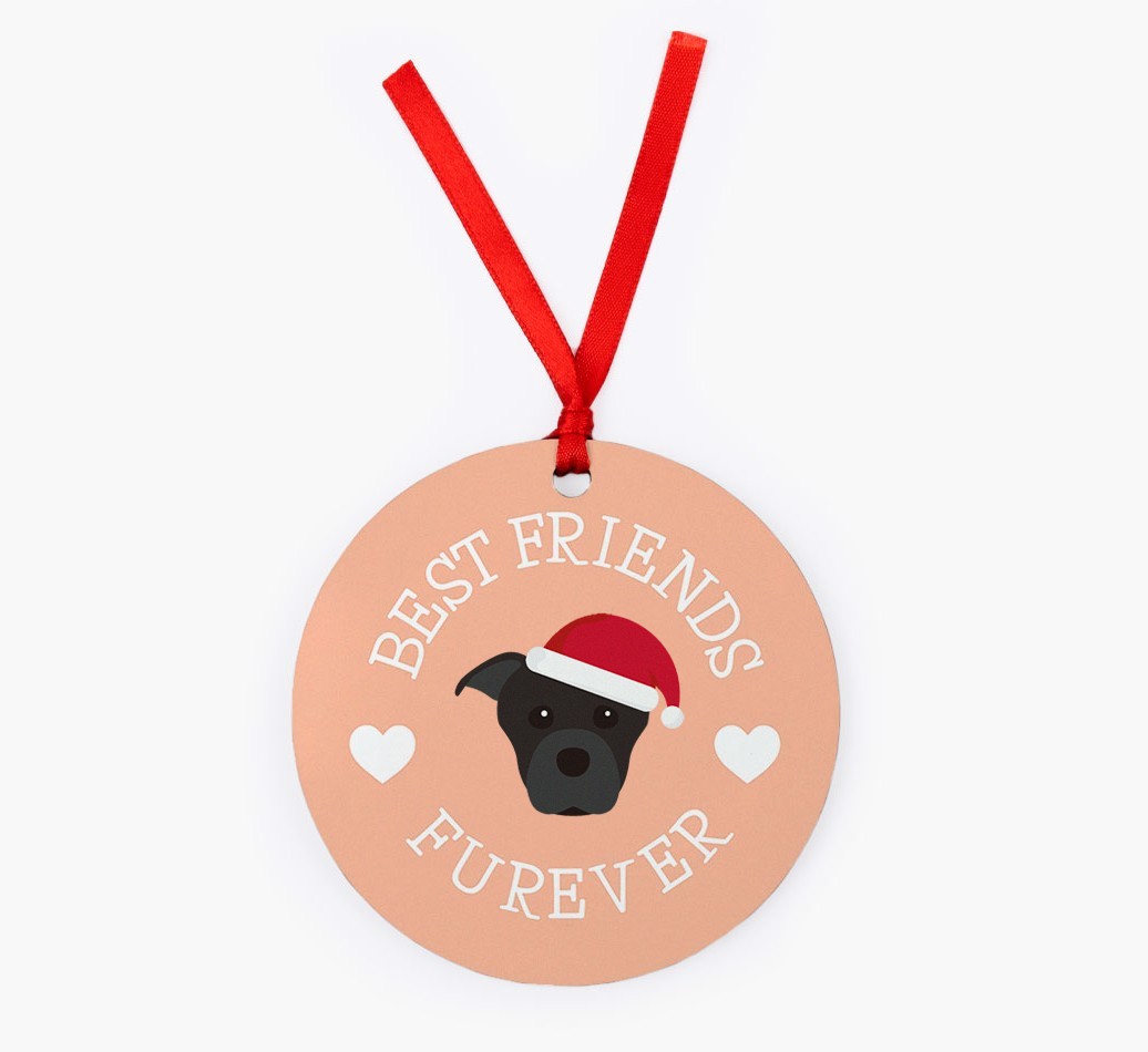 'Best Friends Furever' - Personalized {breedFullName} Christmas Decoration