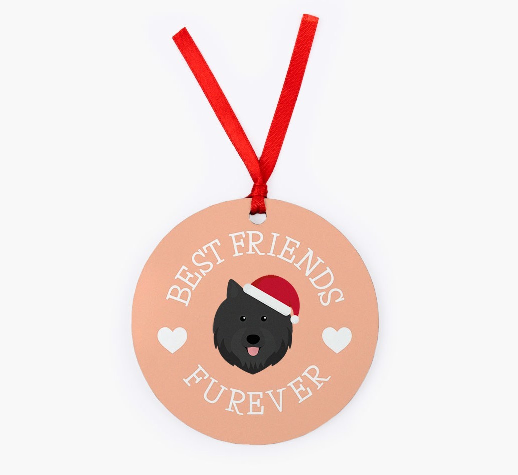 'Best Friends Furever' - Personalized {breedFullName} Christmas Decoration