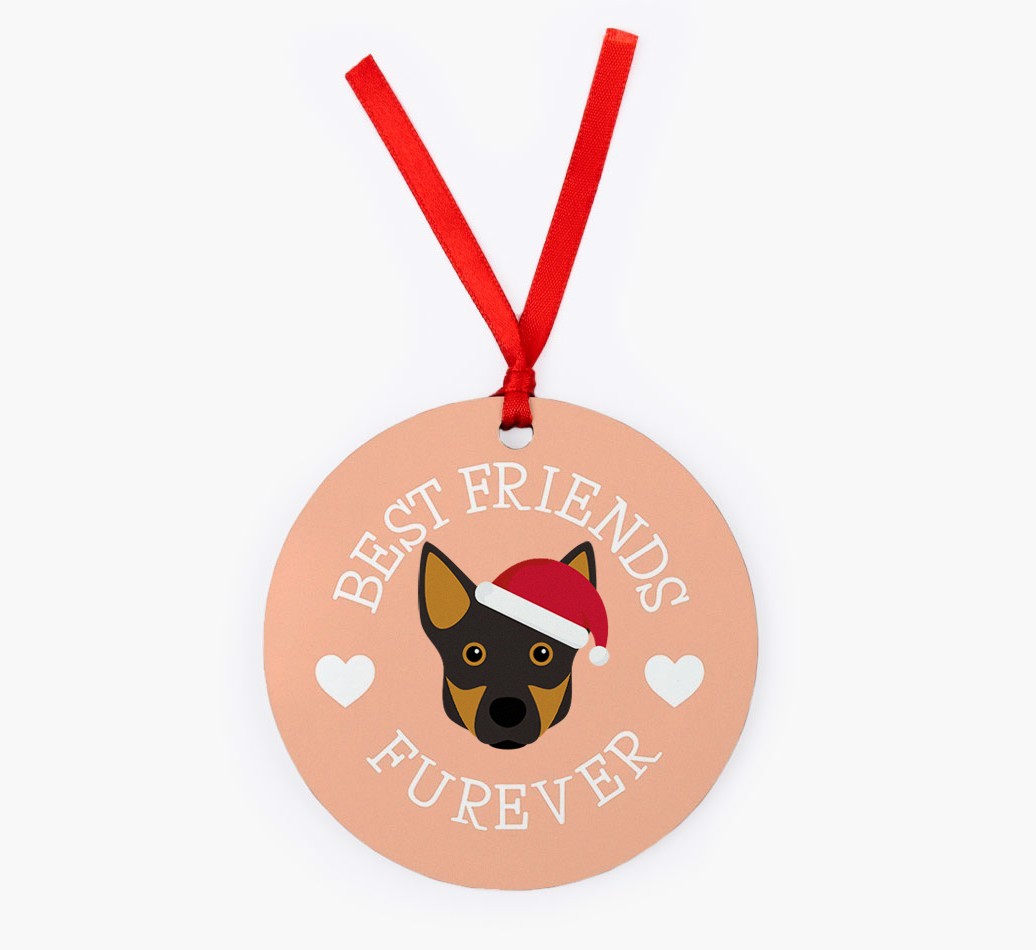 'Best Friends Furever' - Personalized {breedFullName} Christmas Decoration