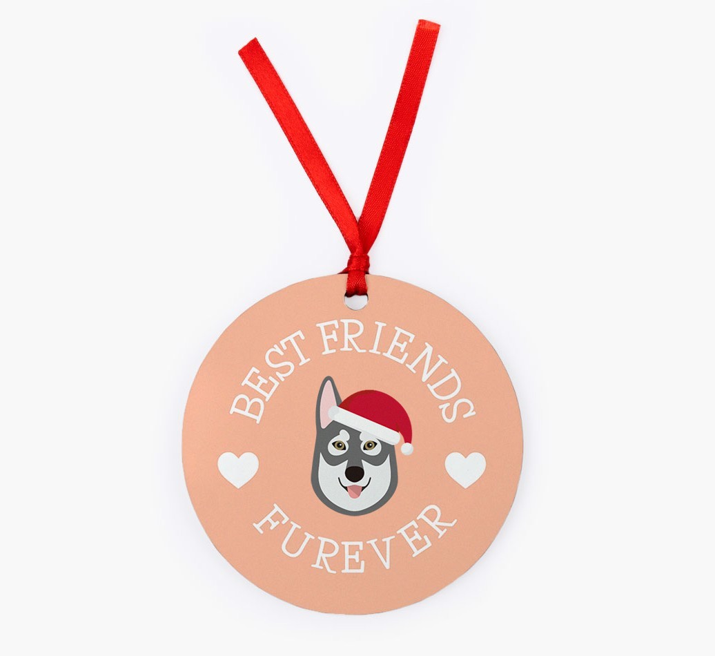 'Best Friends Furever' - Personalized {breedFullName} Christmas Decoration
