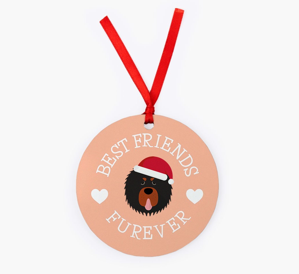 'Best Friends Furever' - {breedFullName} Christmas Decoration