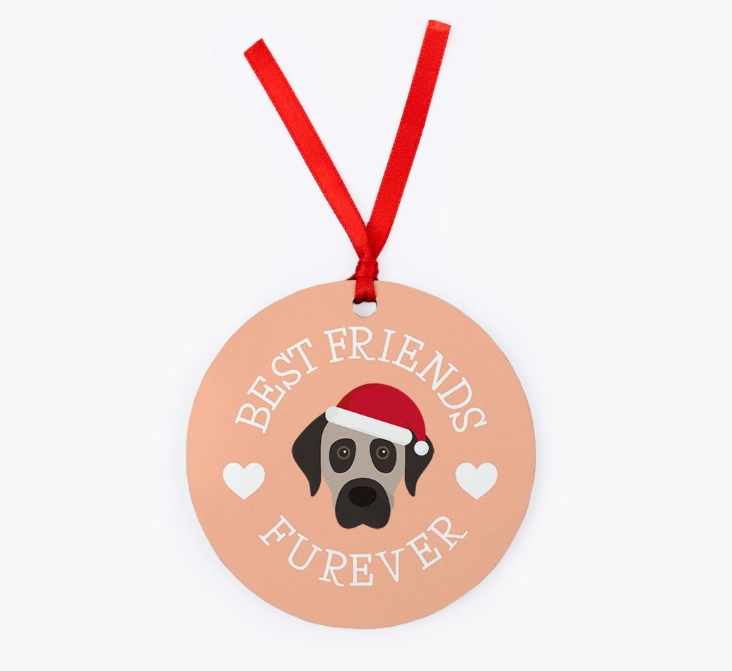 'Best Friends Furever' - Personalized {breedFullName} Christmas Decoration