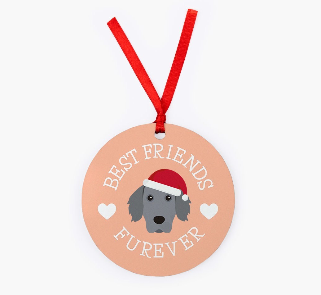 'Best Friends Furever' - Personalized {breedFullName} Christmas Decoration