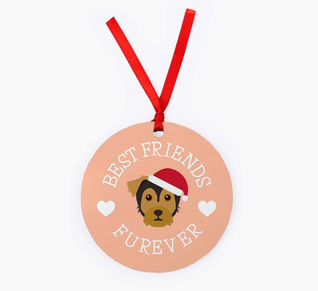 'Best Friends Furever' - Personalized {breedFullName} Christmas Decoration