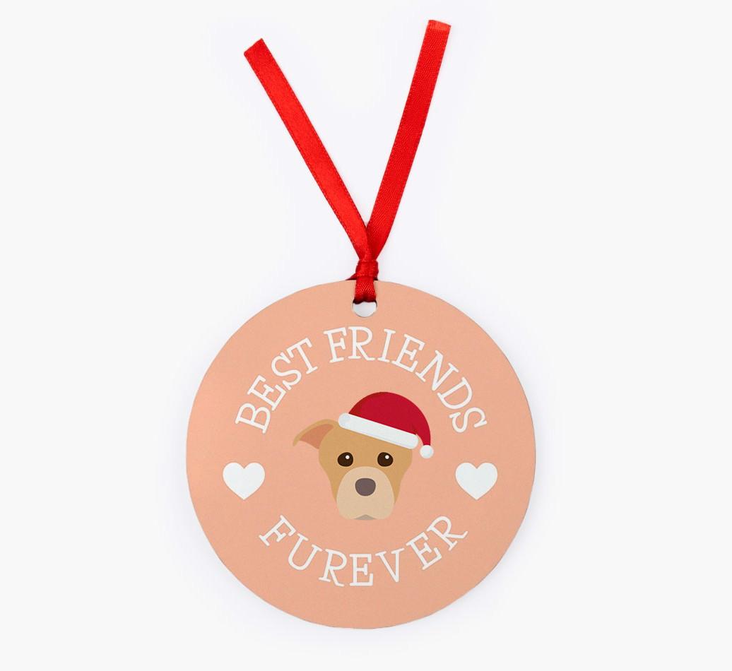 'Best Friends Furever' - Personalized {breedFullName} Christmas Decoration