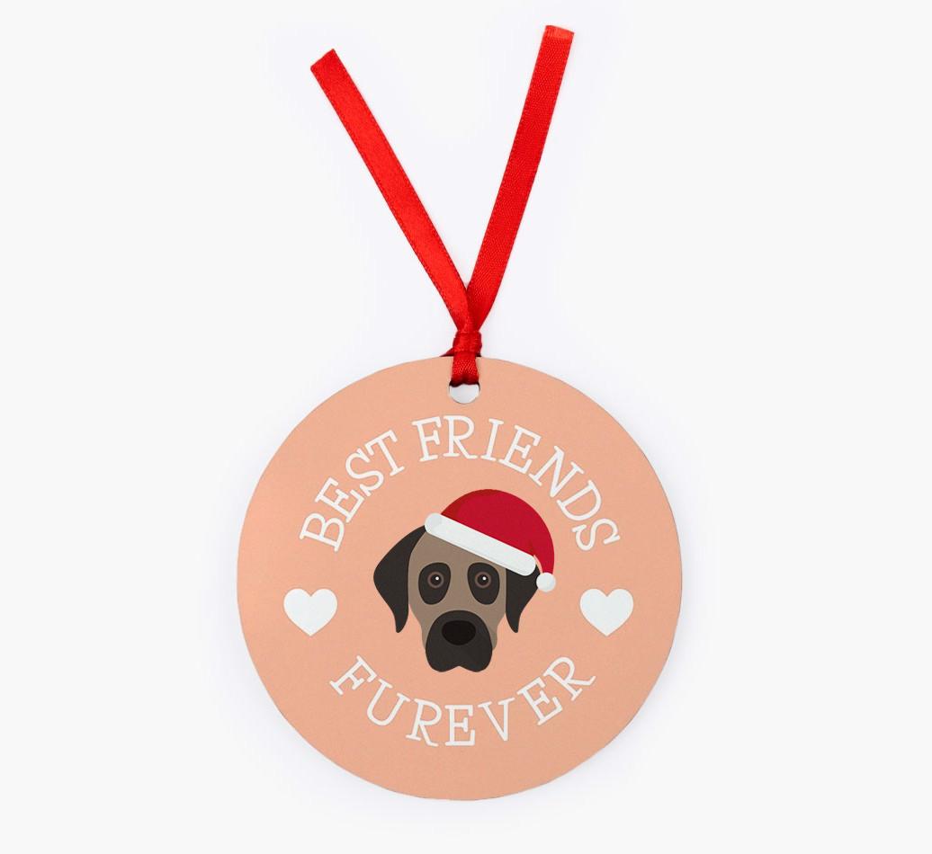 'Best Friends Furever' - Personalized {breedFullName} Christmas Decoration