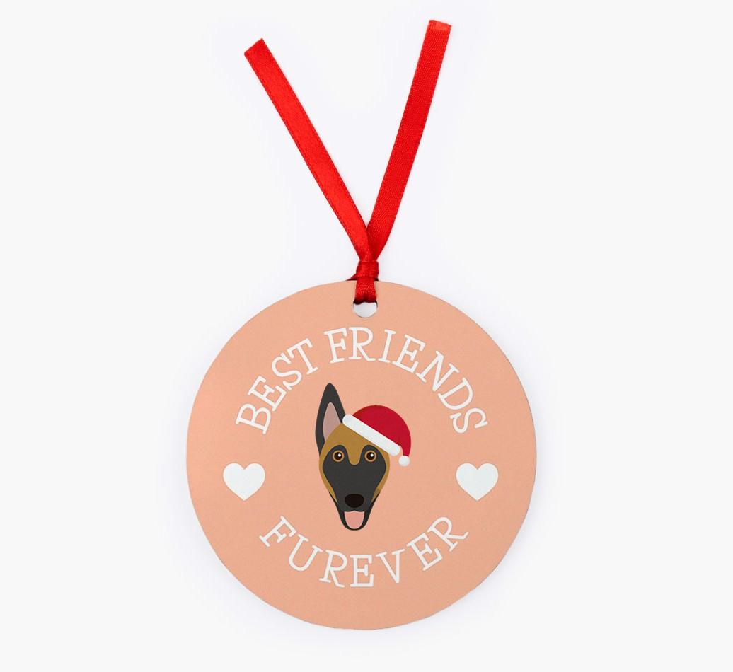 'Best Friends Furever' - Personalized {breedFullName} Christmas Decoration