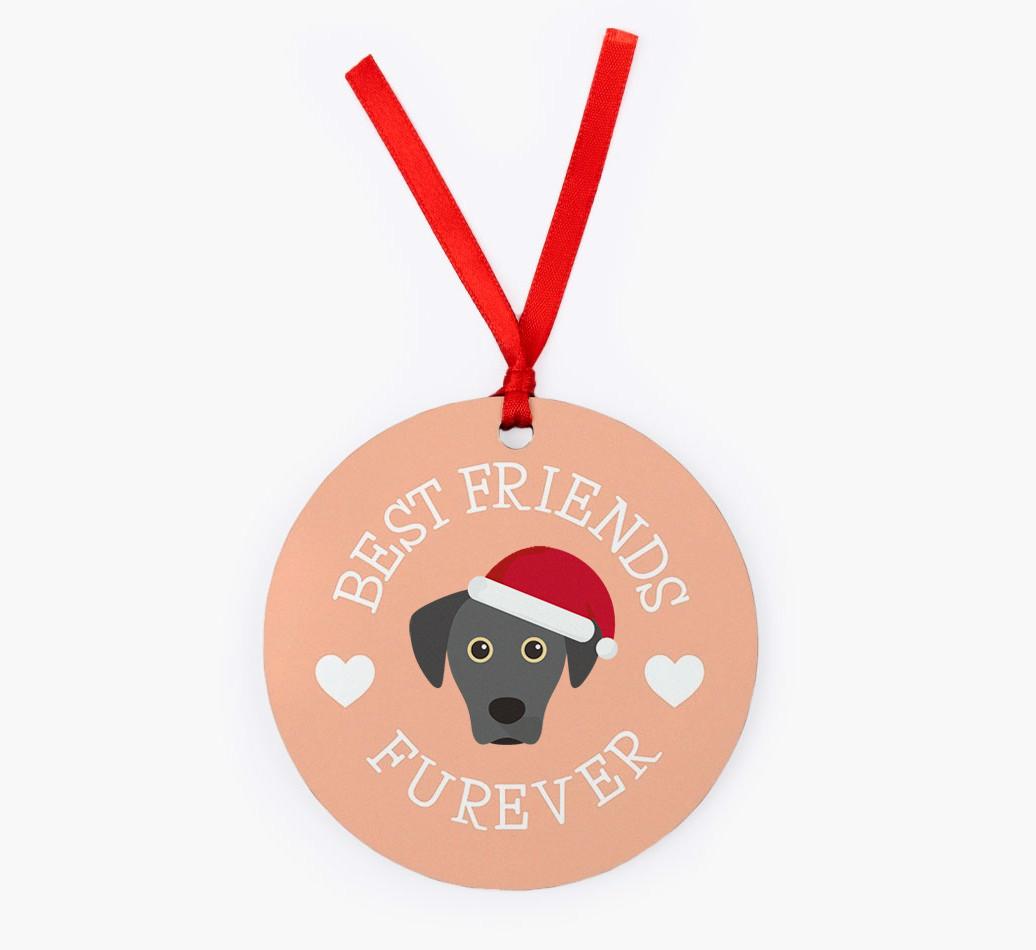 'Best Friends Furever' - Personalized {breedFullName} Christmas Decoration
