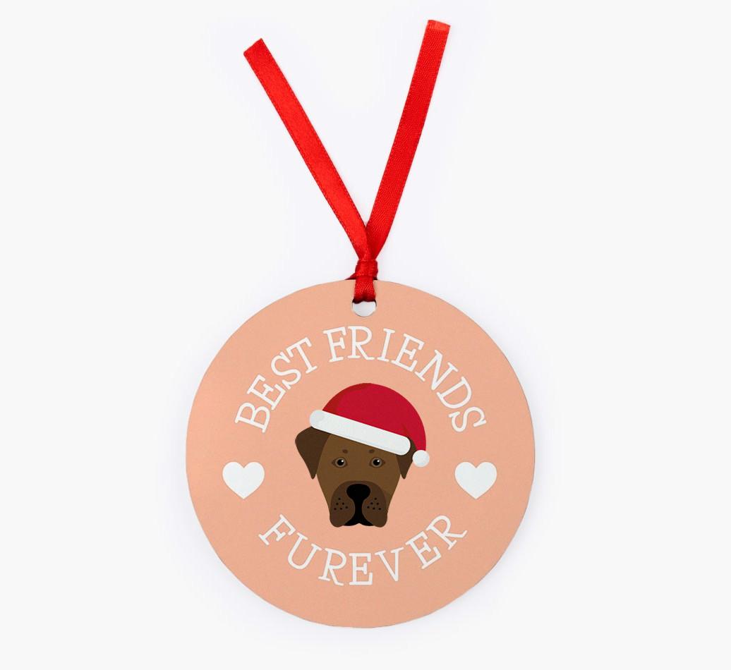 'Best Friends Furever' - Personalized {breedFullName} Christmas Decoration