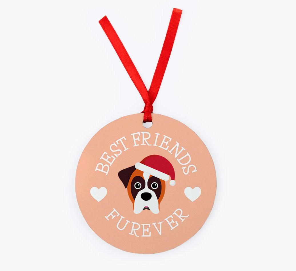 'Best Friends Furever' - Personalized {breedFullName} Christmas Decoration