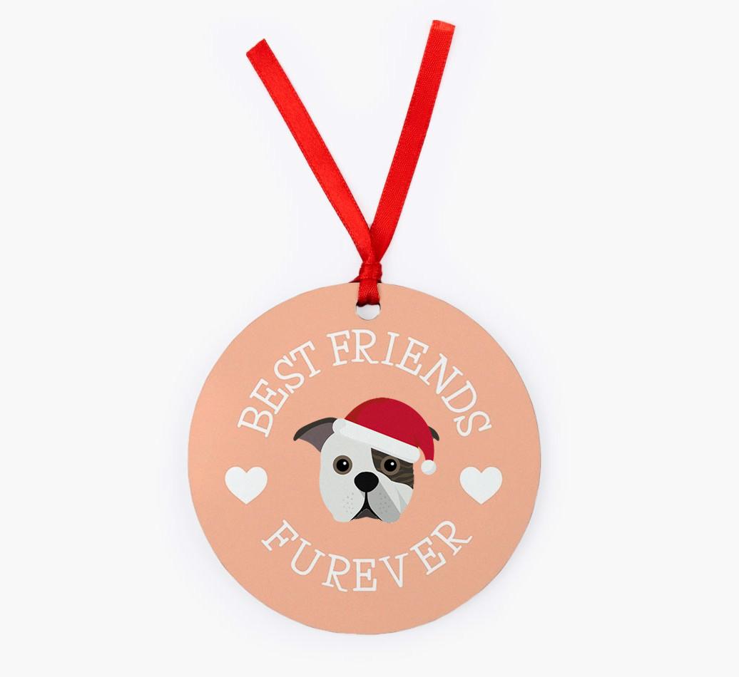 'Best Friends Furever' - Personalized {breedFullName} Christmas Decoration