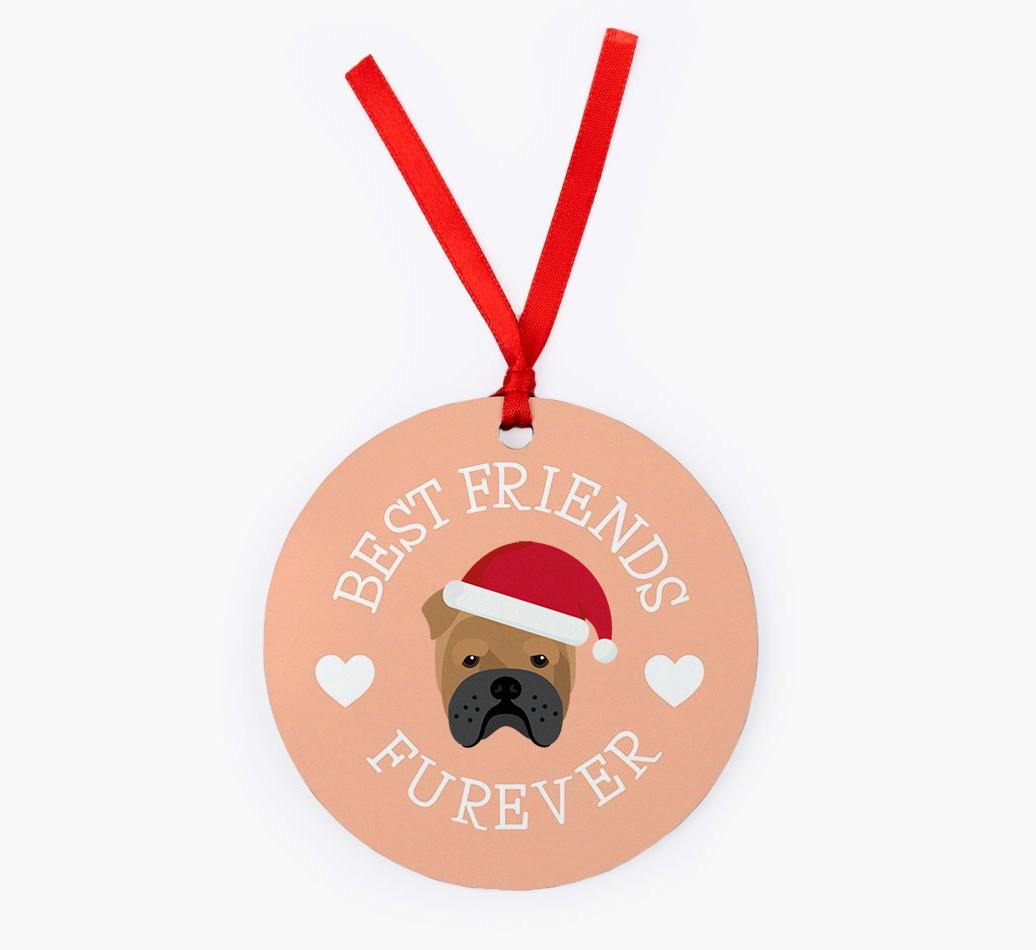 'Best Friends Furever' - Personalized {breedFullName} Christmas Decoration