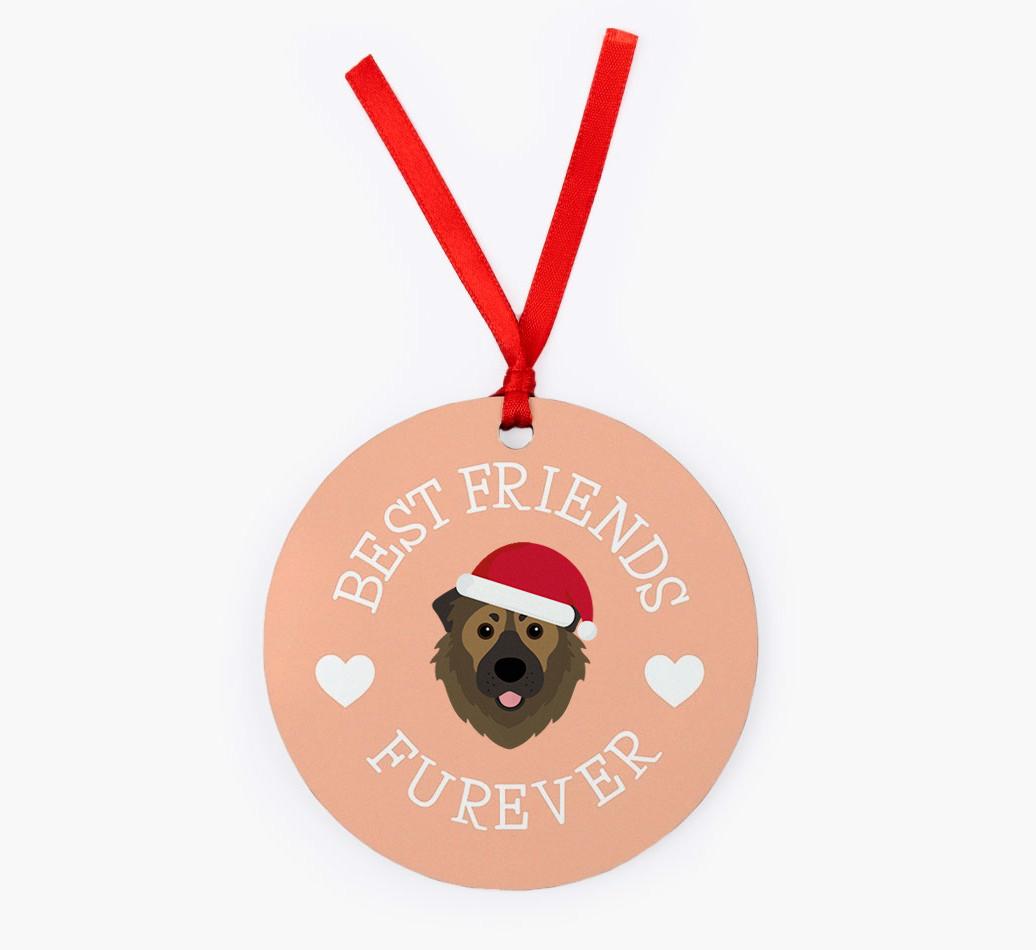 'Best Friends Furever' - Personalized {breedFullName} Christmas Decoration