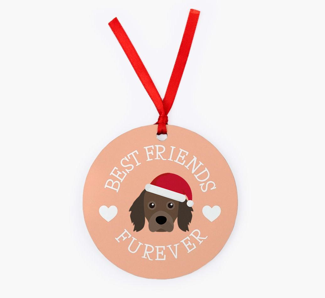 'Best Friends Furever' - Personalized {breedFullName} Christmas Decoration