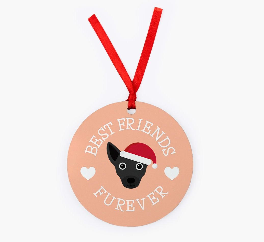 'Best Friends Furever' - Personalized {breedFullName} Christmas Decoration