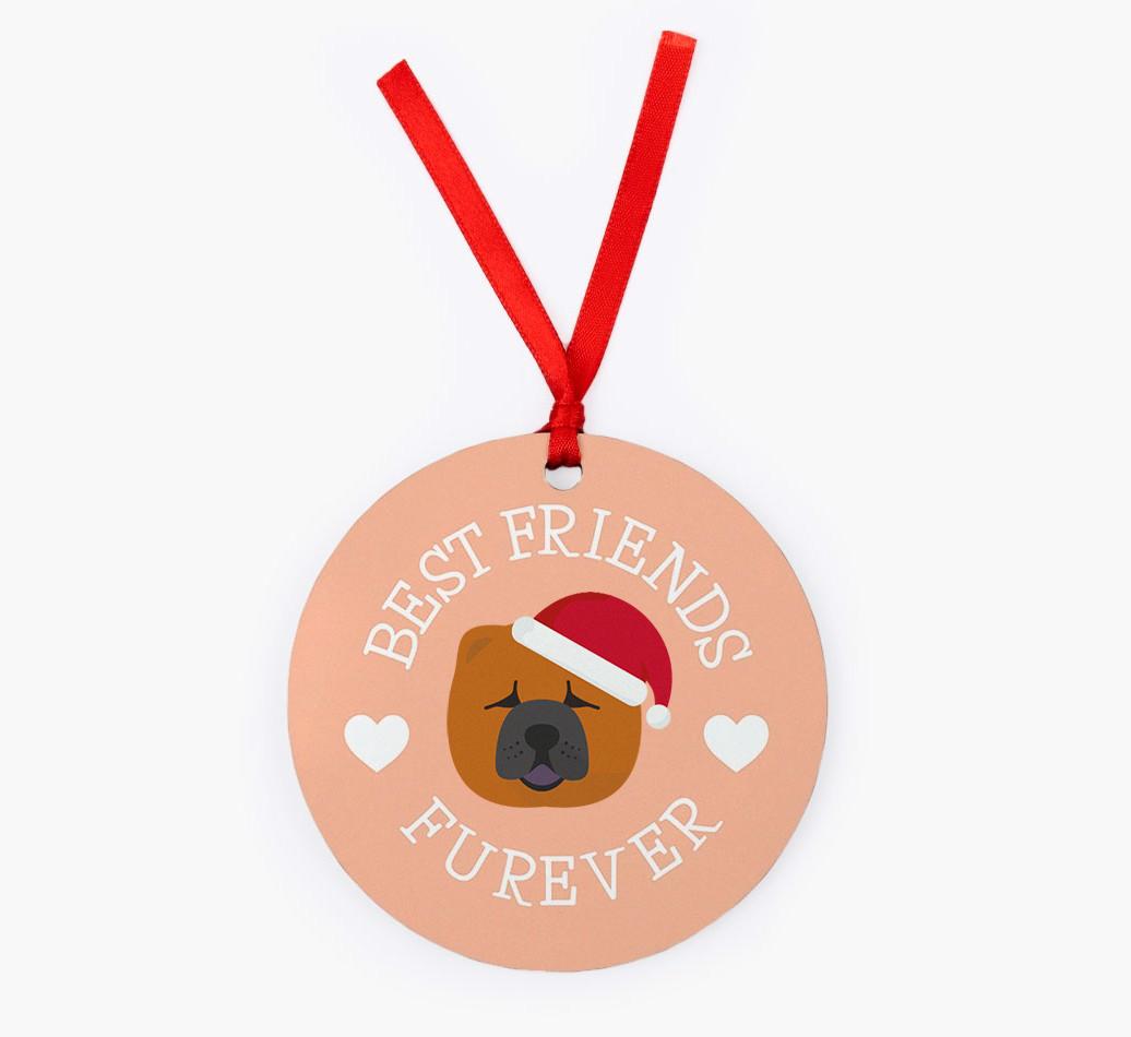 'Best Friends Furever' - Personalized {breedFullName} Christmas Decoration