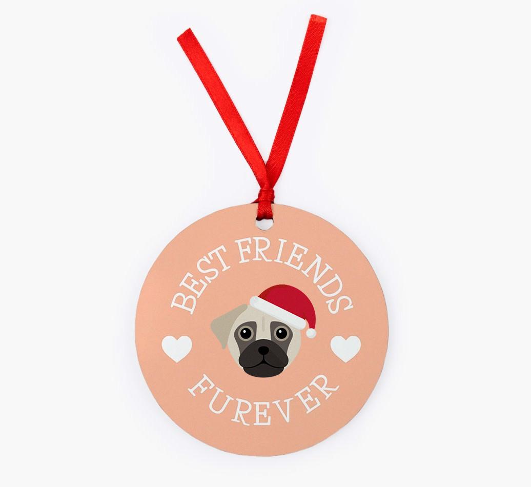 'Best Friends Furever' - Personalized {breedFullName} Christmas Decoration