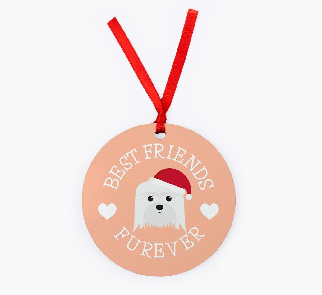 'Best Friends Furever' - Personalized {breedFullName} Christmas Decoration