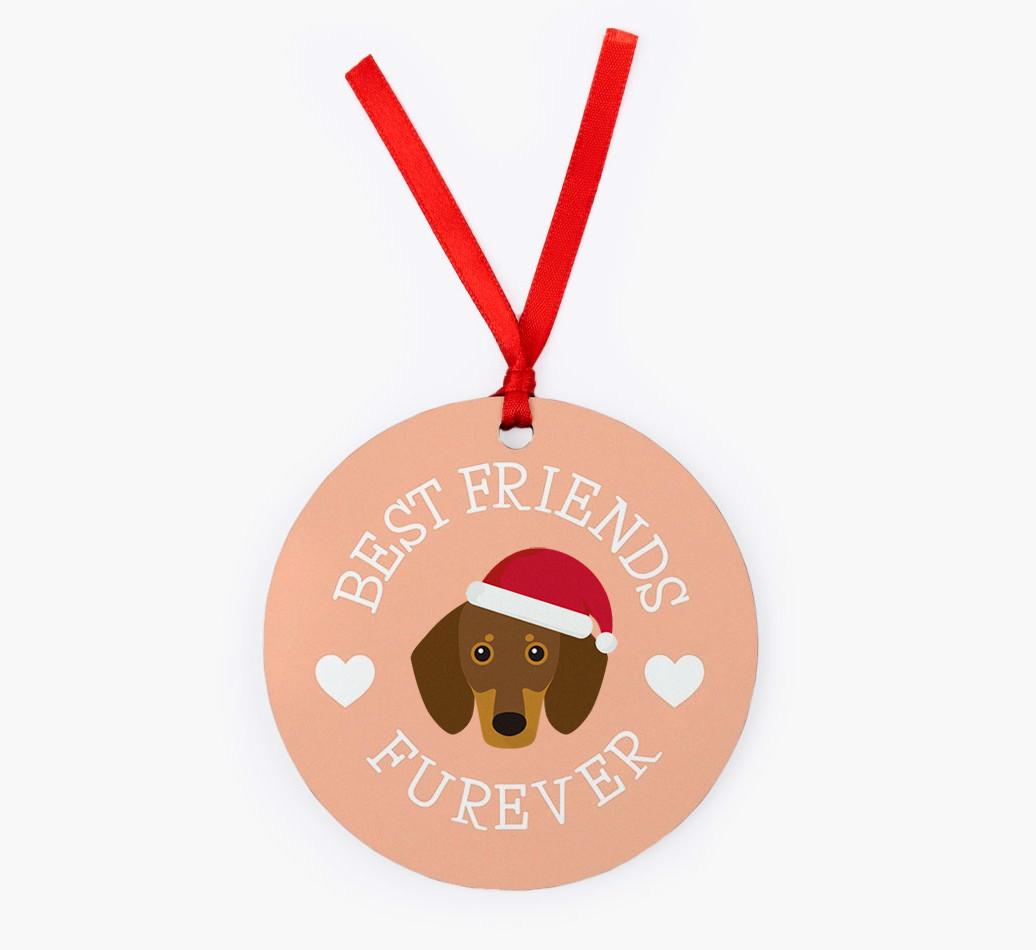 'Best Friends Furever' - Personalized {breedFullName} Christmas Decoration