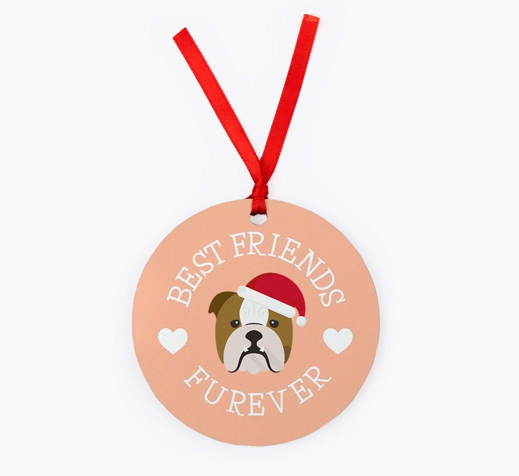 'Best Friends Furever' - Personalized {breedFullName} Christmas Decoration