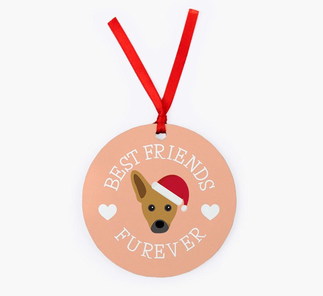'Best Friends Furever' - Personalized {breedFullName} Christmas Decoration