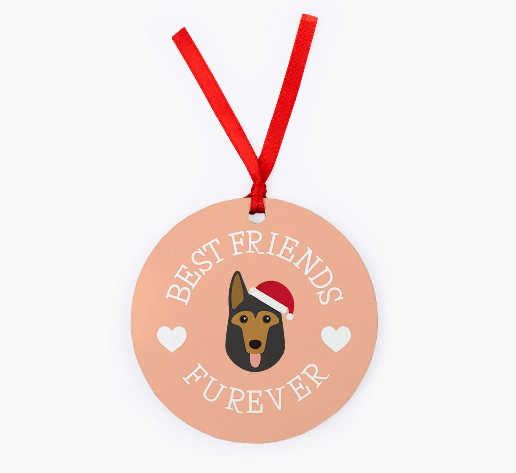 'Best Friends Furever' - Personalized {breedFullName} Christmas Decoration