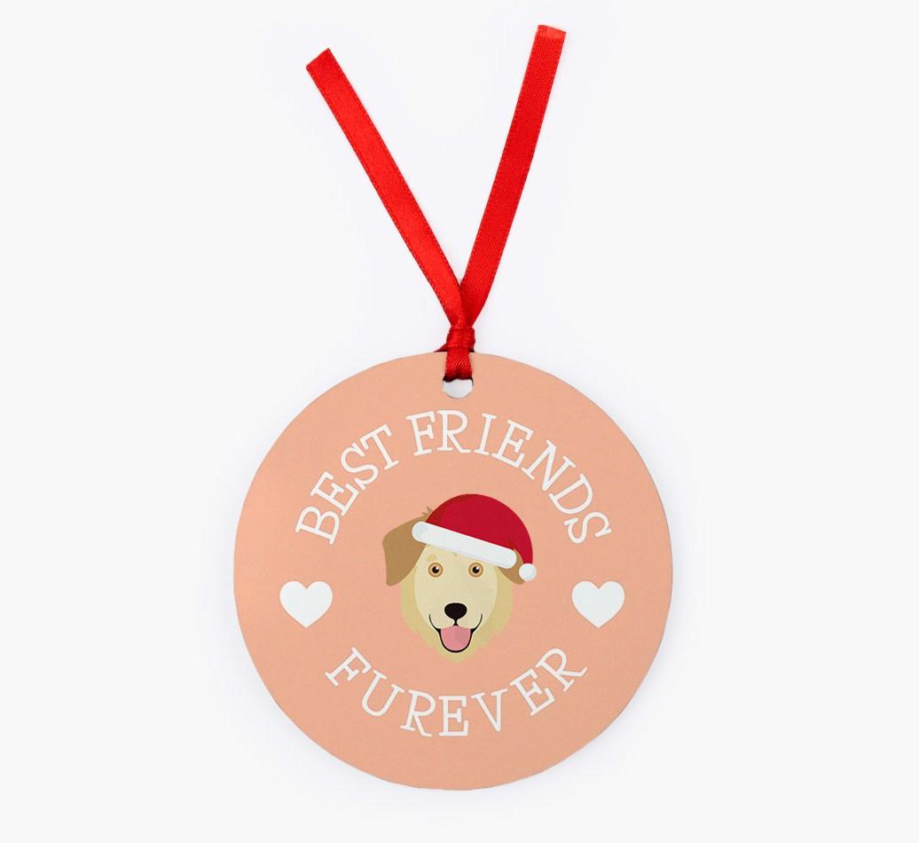 'Best Friends Furever' - Personalized {breedFullName} Christmas Decoration