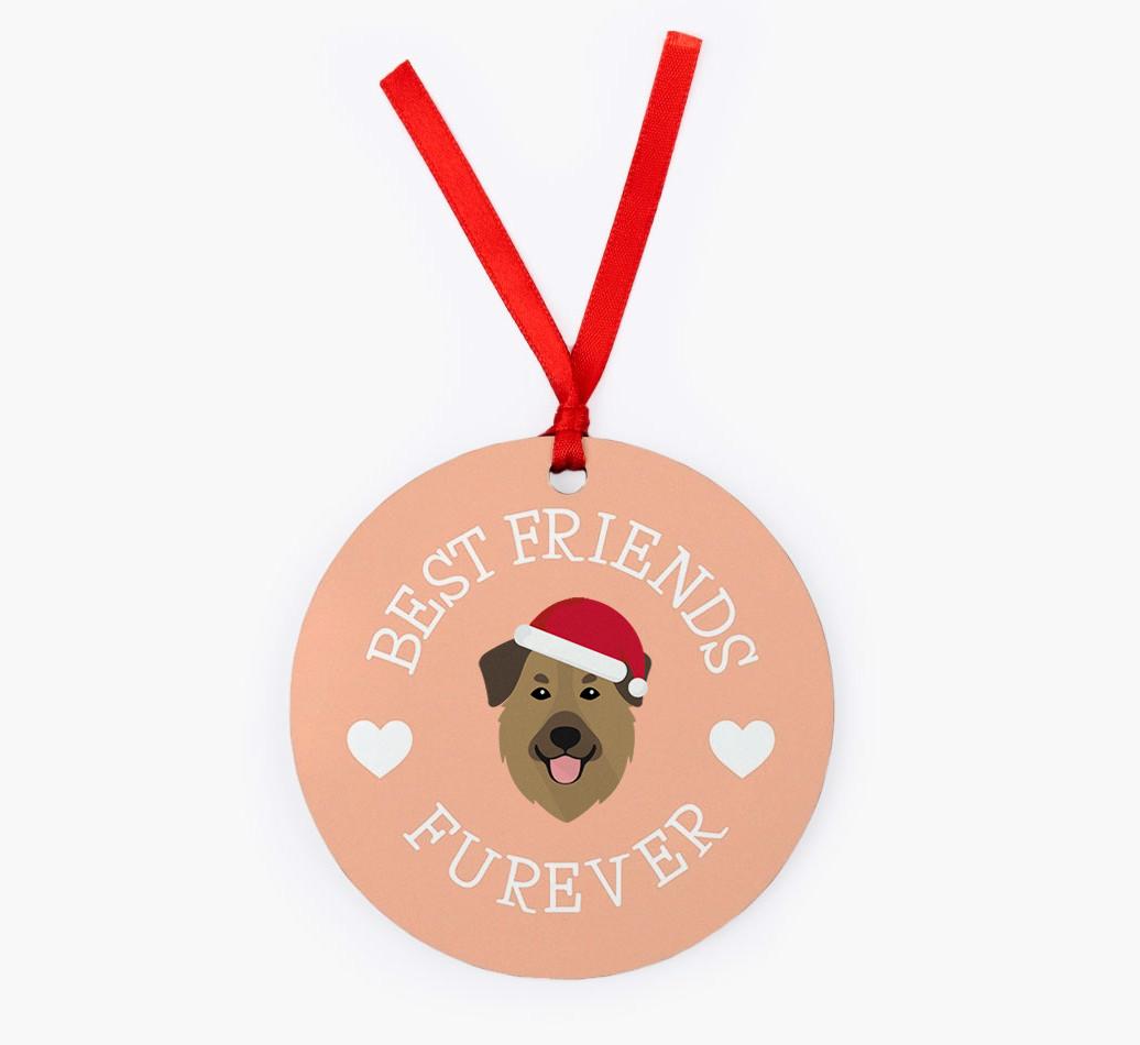'Best Friends Furever' - Personalized {breedFullName} Christmas Decoration