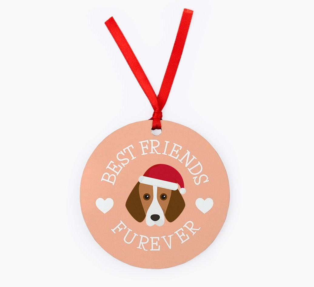 'Best Friends Furever' - Personalized {breedFullName} Christmas Decoration