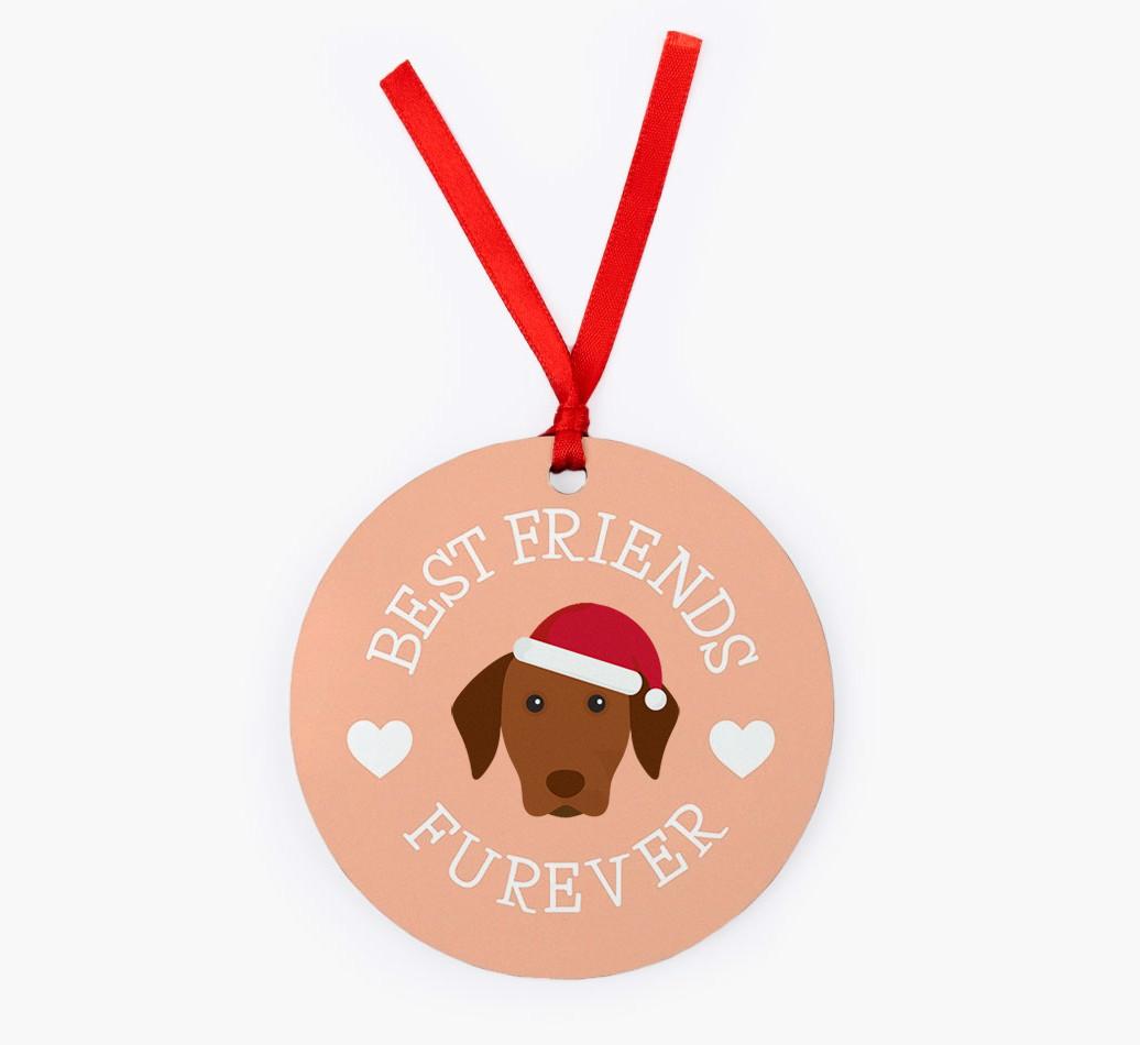 'Best Friends Furever' - Personalized {breedFullName} Christmas Decoration