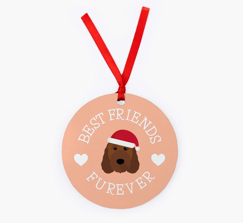 'Best Friends Furever' - Personalized {breedFullName} Christmas Decoration