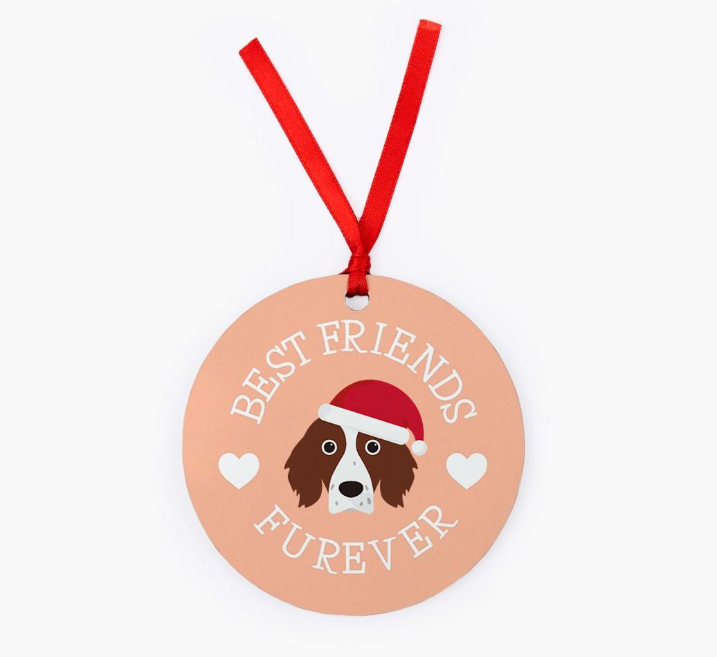 'Best Friends Furever' - Personalized {breedFullName} Christmas Decoration