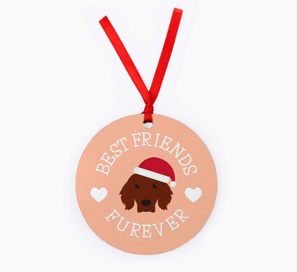 'Best Friends Furever' - Personalized {breedFullName} Christmas Decoration