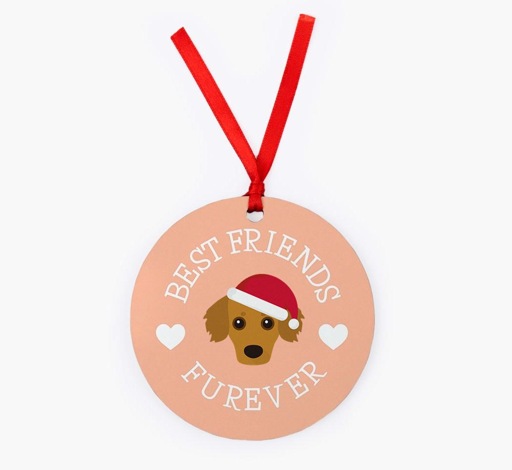 'Best Friends Furever' - Personalized {breedFullName} Christmas Decoration