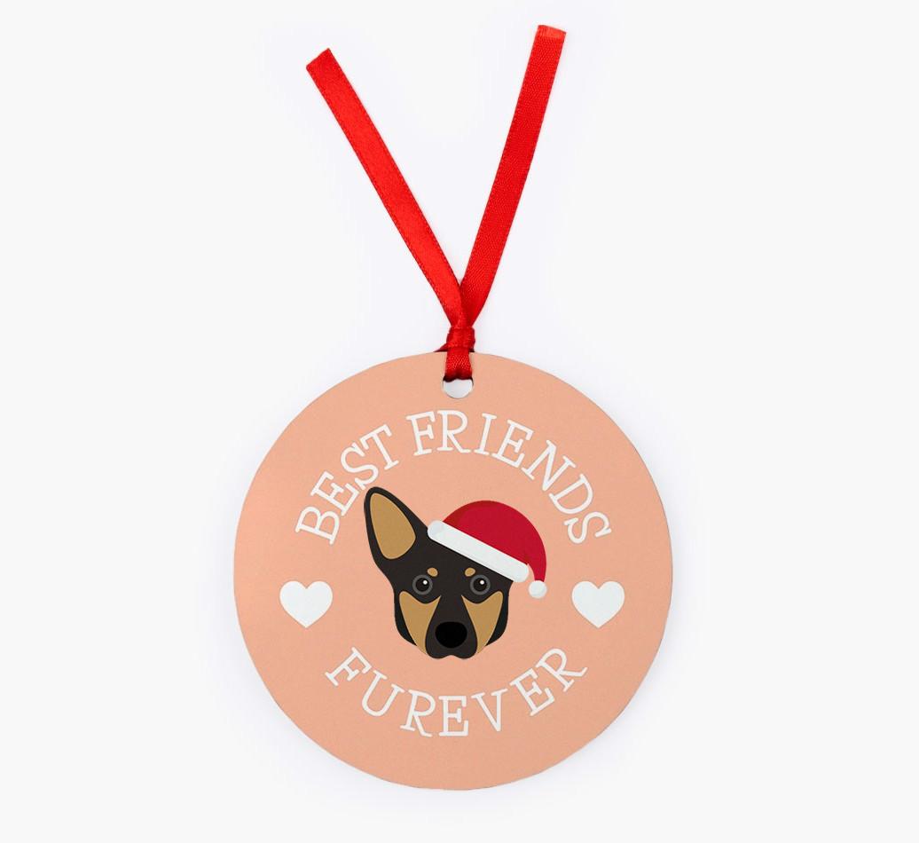 'Best Friends Furever' - Personalized {breedFullName} Christmas Decoration