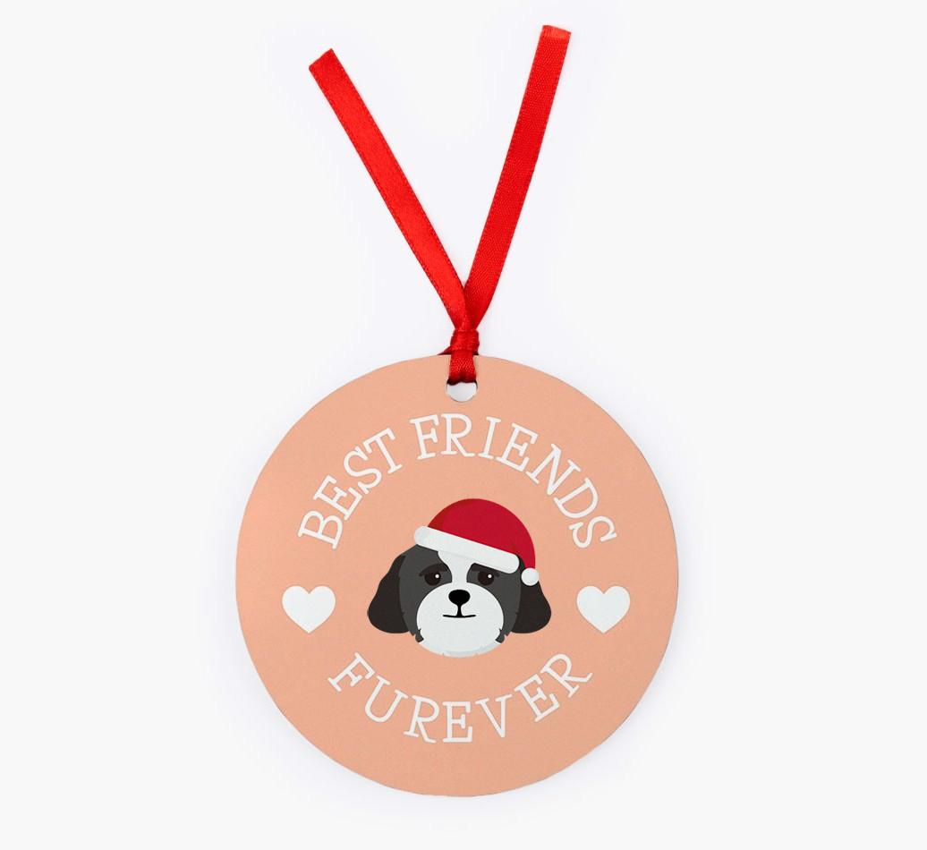 'Best Friends Furever' - Personalized {breedFullName} Christmas Decoration