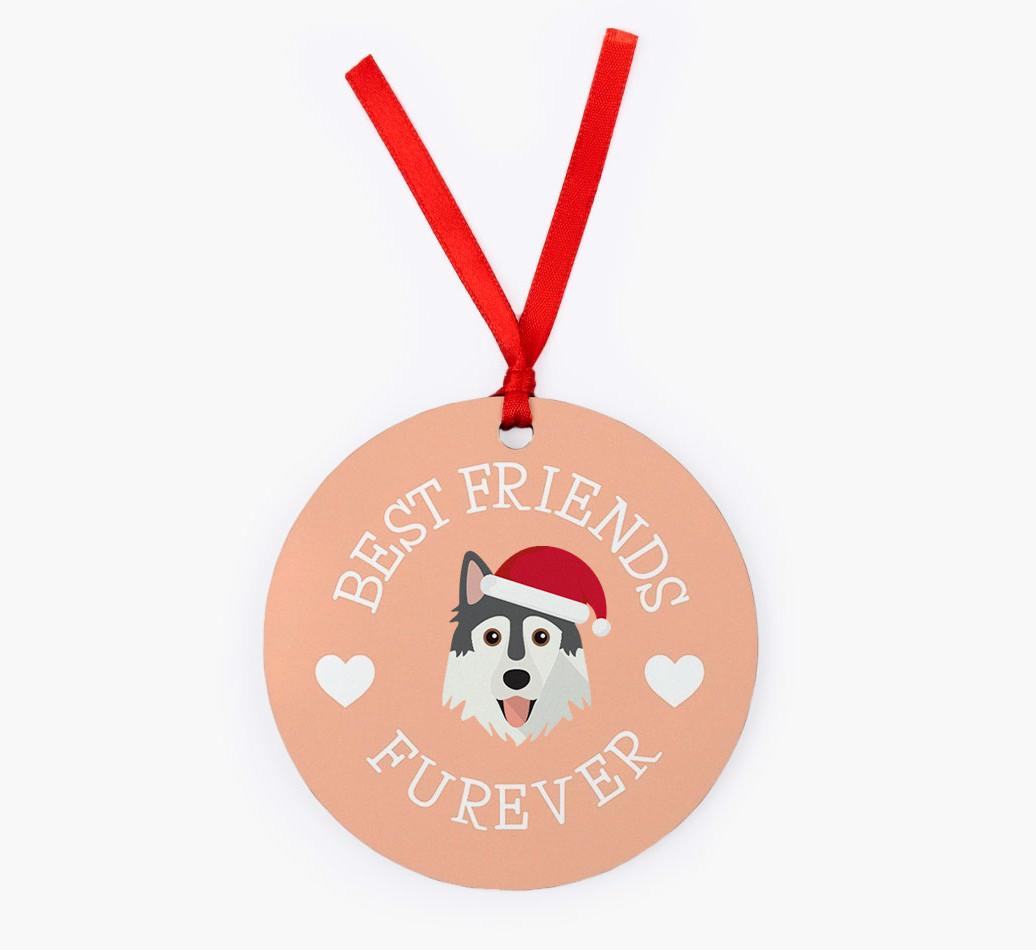 'Best Friends Furever' - Personalized {breedFullName} Christmas Decoration