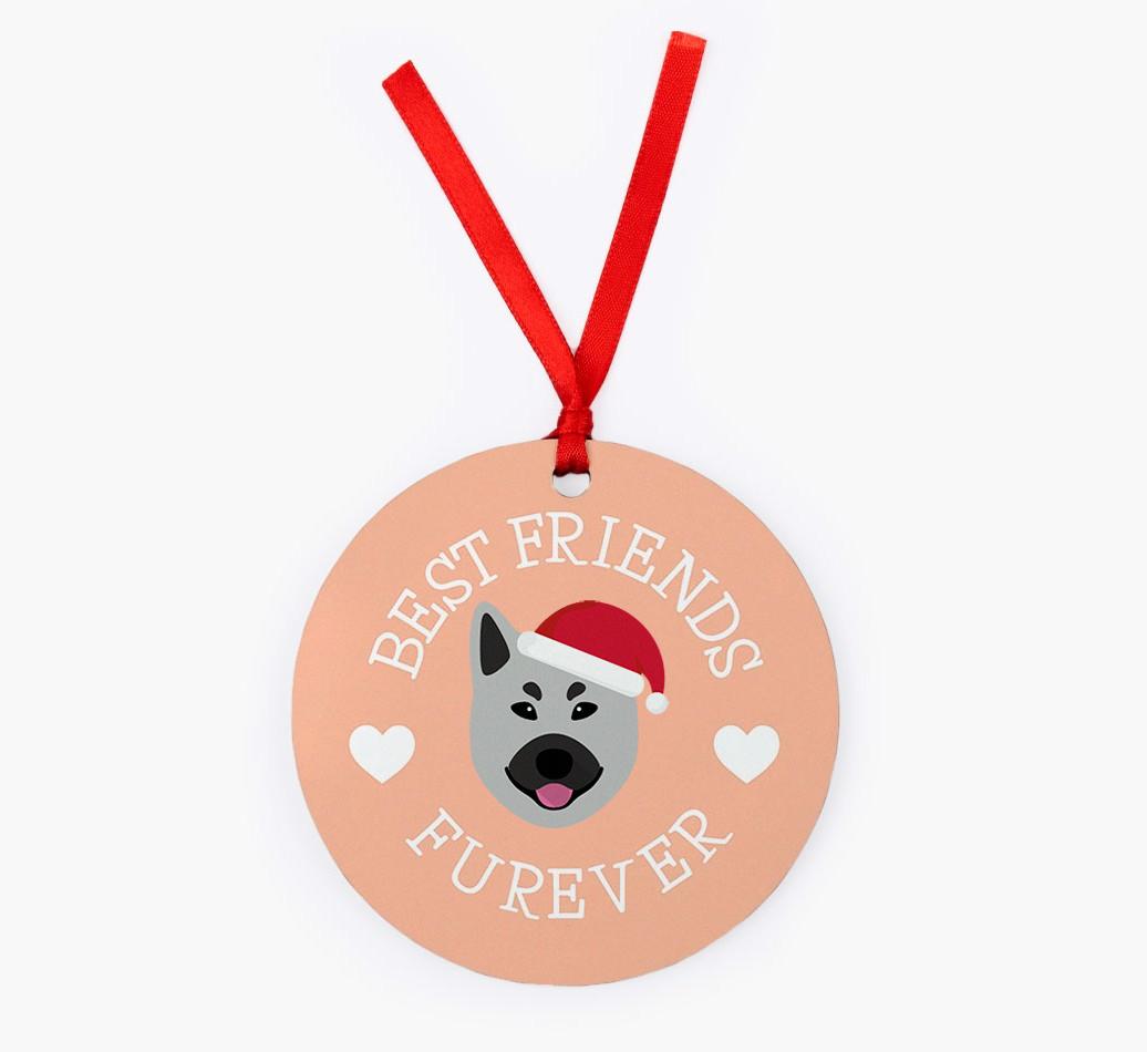 'Best Friends Furever' - {breedFullName} Christmas Decoration