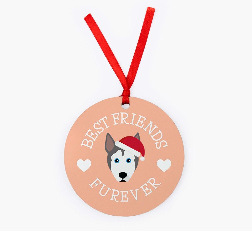 'Best Friends Furever' - Personalized {breedFullName} Christmas Decoration