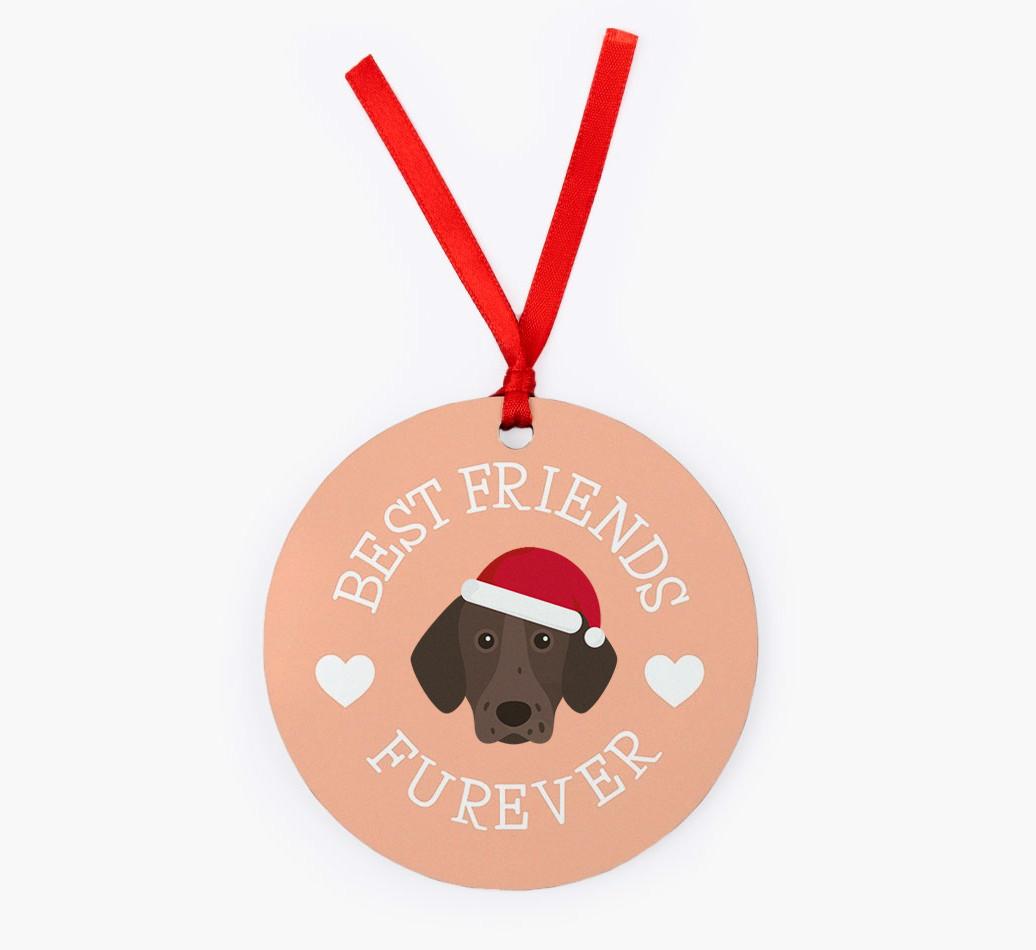 'Best Friends Furever' - Personalized {breedFullName} Christmas Decoration