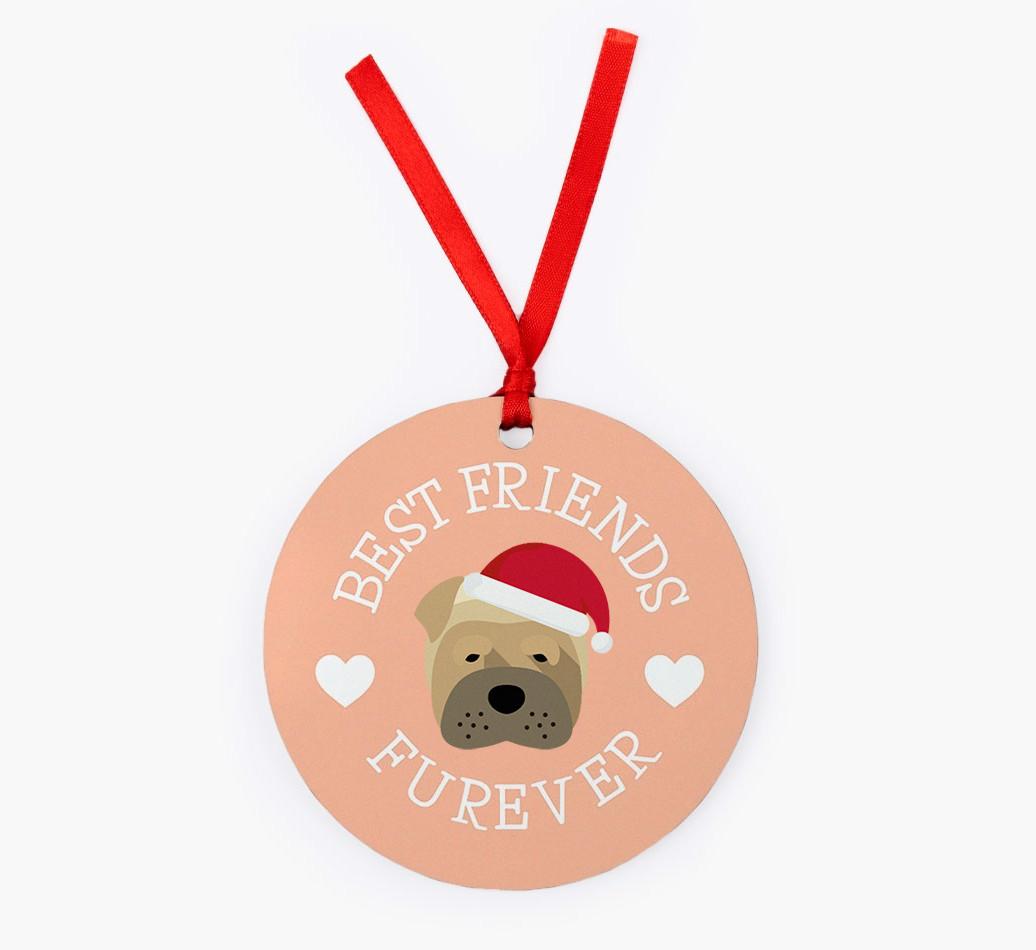 'Best Friends Furever' - Personalized {breedFullName} Christmas Decoration