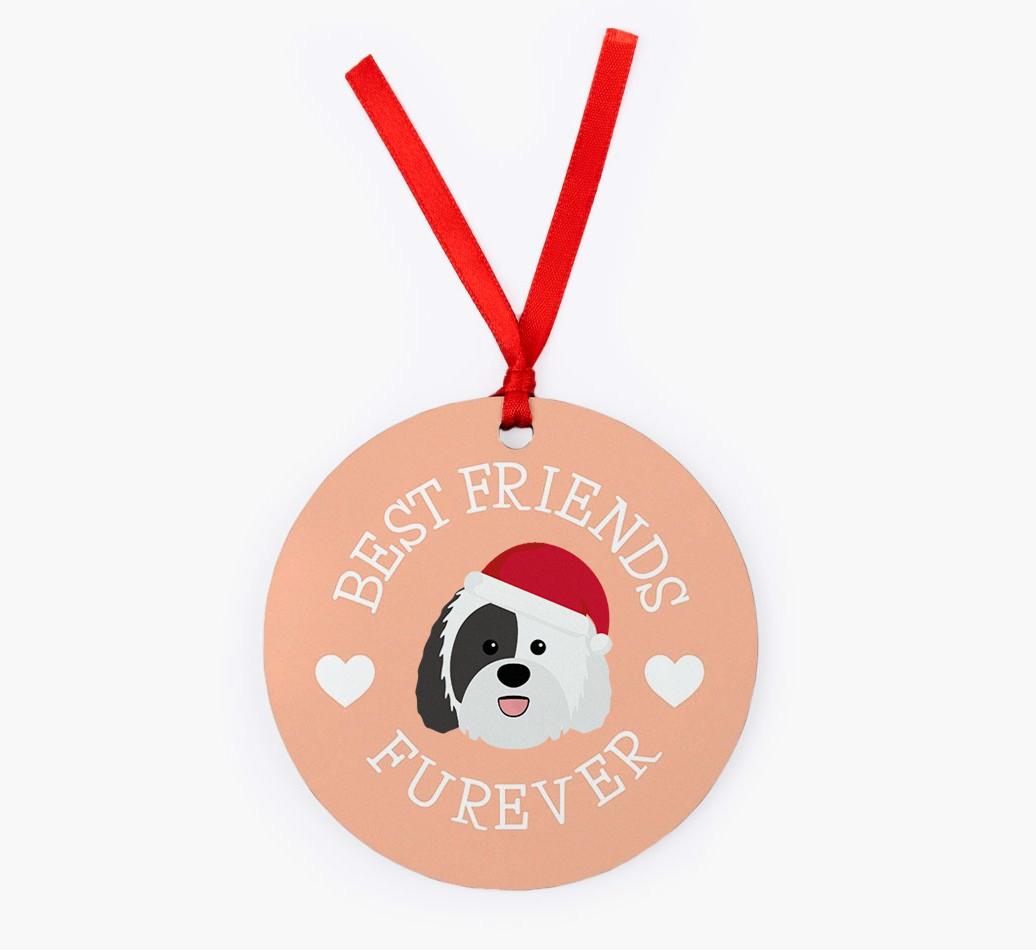 'Best Friends Furever' - Personalized {breedFullName} Christmas Decoration