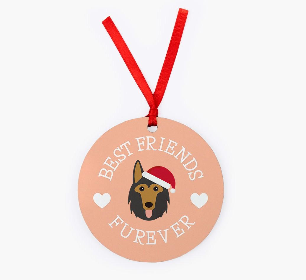 'Best Friends Furever' - Personalized {breedFullName} Christmas Decoration