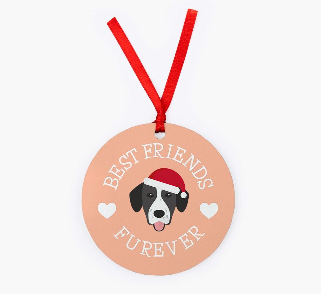 'Best Friends Furever' - Personalized {breedFullName} Christmas Decoration
