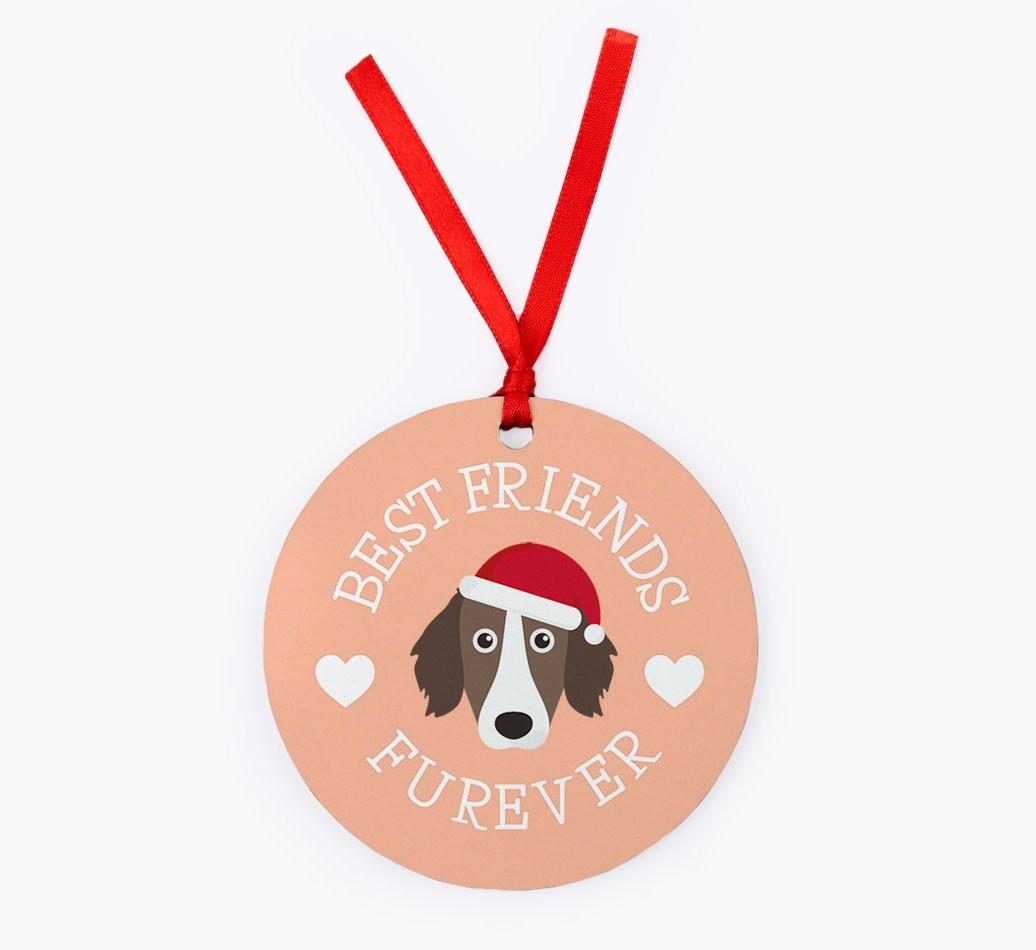'Best Friends Furever' - Personalized {breedFullName} Christmas Decoration