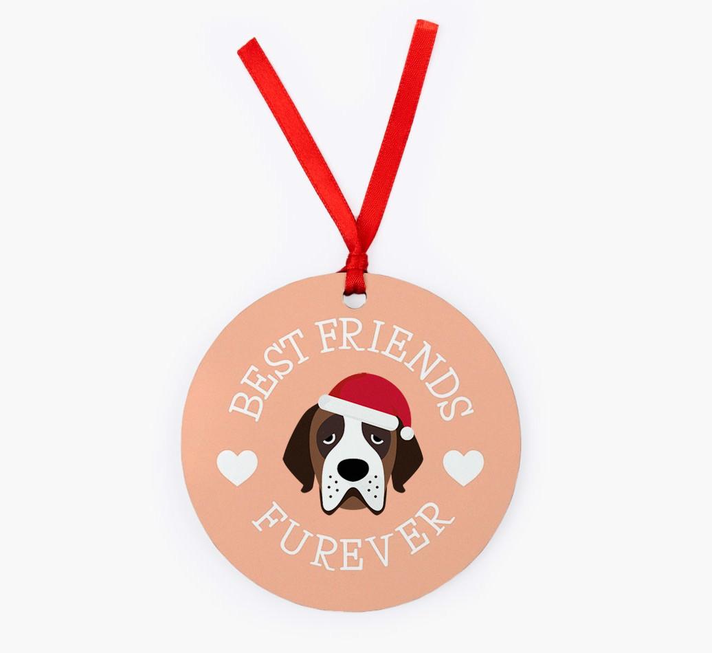 'Best Friends Furever' - Personalized {breedFullName} Christmas Decoration
