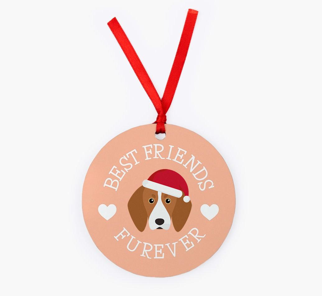 'Best Friends Furever' - Personalized {breedFullName} Christmas Decoration