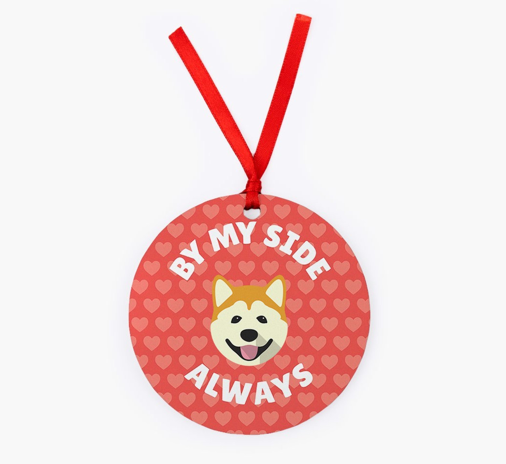 'By My Side Always' - {breedFullName} Christmas Decoration